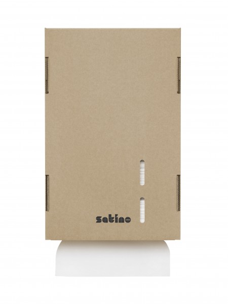 Handtuchpapierspender Cardboard Brown incl. 360 Blatt Handtücher 20,6x32cm W-Falz