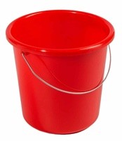 Haushaltseimer 10l rund rot