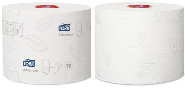 Tork Midi Toilettenpapier (T6) Advanced 2-lagig weiß, 27 Rollen à 100m