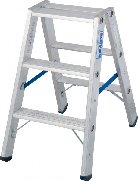STABILO® Professional Stufen-DoppelLeiter 2x3 Stufen Alu