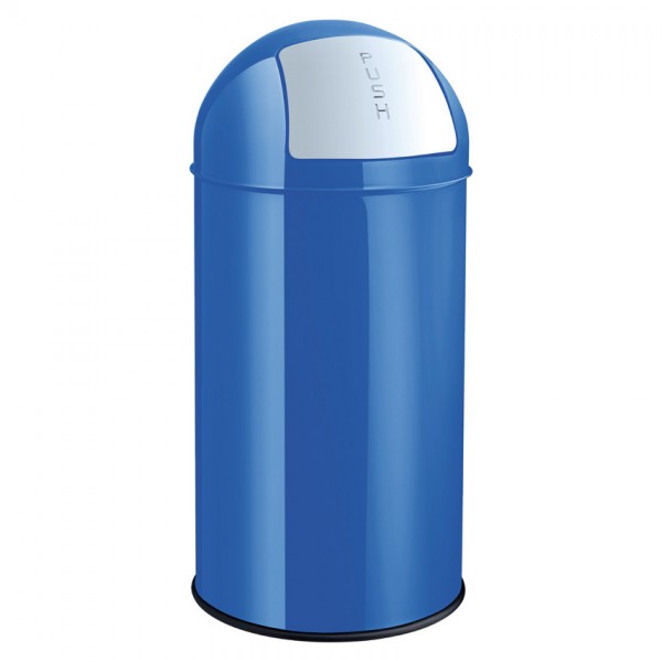 "the dome" Push-Abfallbehälter 50L - Metall - blau
