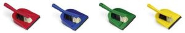 Kehrgarnitur Kunststoff mit Lippe, farbig sortiert