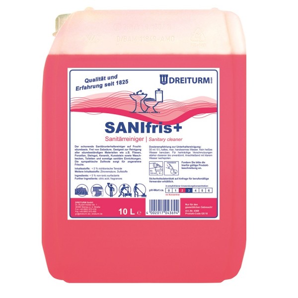 SANIFRIS+ Sanitärreiniger 10l