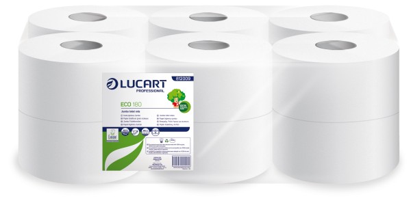Toilettenpapier Jumbo Eco 180, 2-lagig, 12 Ro. à 180m