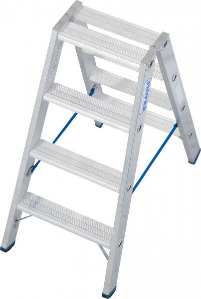 STABILO® Professional Stufen-DoppelLeiter 2x4 Stufen Alu