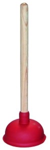 Saugglocke Ø 14 cm mit Holzgriff, 36 cm lang