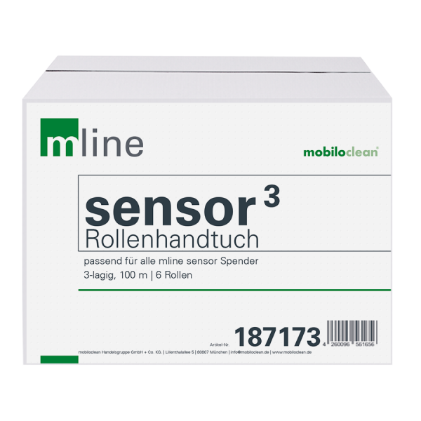 mline TOP3 sensor Rollenhandtuch, 3-lagig 6x100m