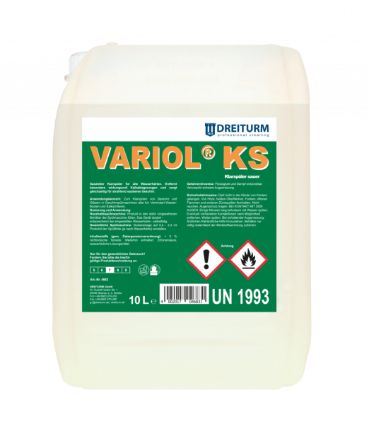 VARIOL® KS 10l Klarspüler sauer