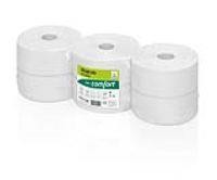 Toilettenpapier Jumbo Satino comfort 2-lagig Recycling hochweiß, 6 Ro. à 380m 